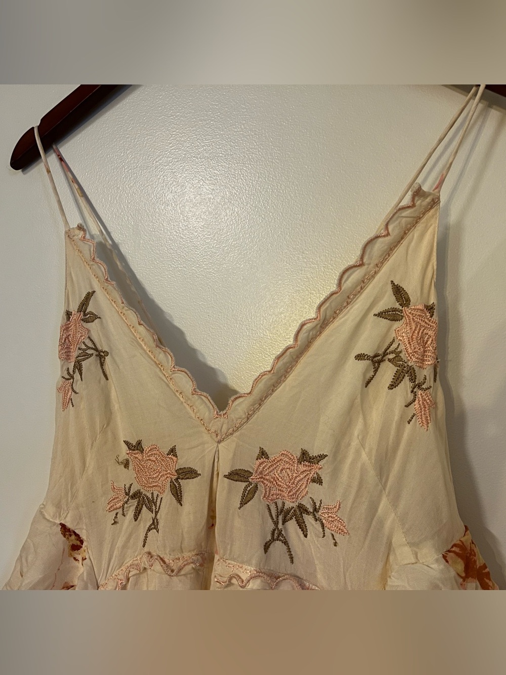 NWOT Free People Aubrey Embroidered Maxi Dress - Picture 8 of 15